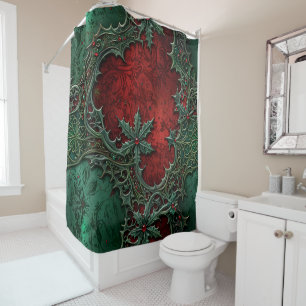 Gothic Christmas Shower Curtain