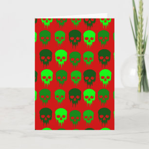gothic christmas skull skeleton invitation