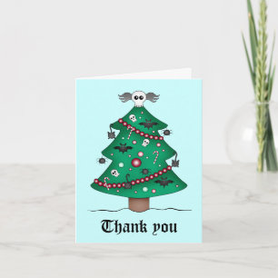 Gothic Christmas Thank You Card