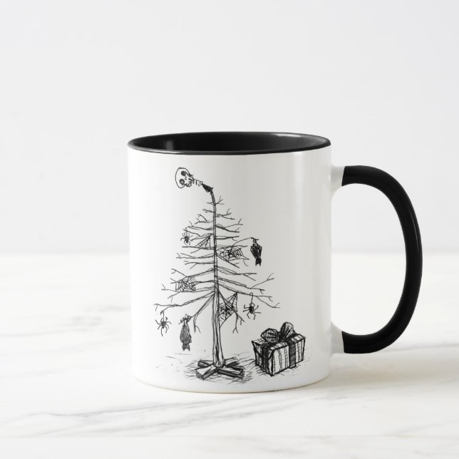 Gothic Christmas Tree Mug (Right)