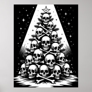 Gothic Christmas Tree V Poster