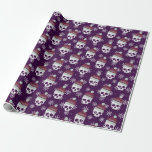 Gothic Christmas Winter Skull With Snowflakes Wrapping Paper<br><div class="desc">Baby,  it's cold outside!  Wrap all your x-mas goodies with this cosy skull in a winter hat surrounded by snowflakes. Part of our Very Merry Gothic Christmas Collection.</div>