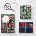 Gothic Christmas Wrapping Paper with Skulls<br><div class="desc">It’s that time of the year again and Artistic Mayhem Creations has got you covered with our new Gothic Christmas wrapping paper! Add a touch of dark elegance to your gifts this holiday season with our unique and artistic wrapping paper. Featuring intricate designs of skulls, bats, and other gothic elements,...</div>