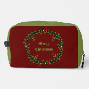 Gothic Christmas Wreath Custom Dopp Kit
