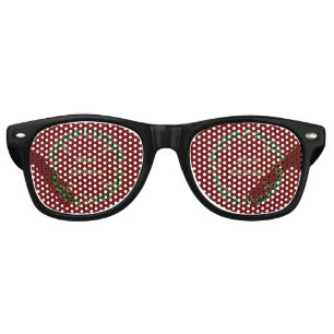 Gothic Christmas Wreath Custom Retro Sunglasses