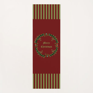 Gothic Christmas Wreath Custom Yoga Mat