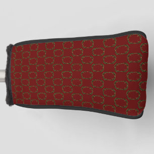 Gothic Christmas Wreath Patterned Golf Head Cover
