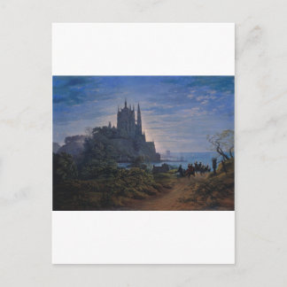 Gothic Church on a Rock by the Sea by K. Schinkel Postcard