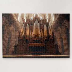 Gothic Church Pipe Organ Jigsaw Puzzle