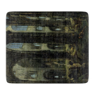 Gothic Church Ruins (by Carl Blechen) Cutting Board