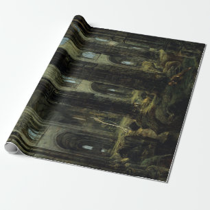 Gothic Church Ruins (by Carl Blechen) Wrapping Paper