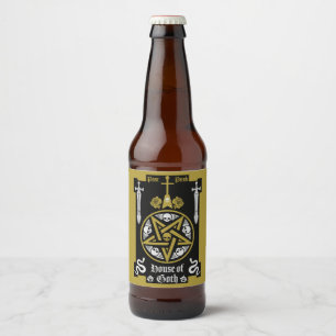 Gothic Clothing And Accessories Beer Bottle Label