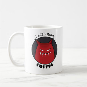 Gothic Coffee Evil Creature Halloween Mug