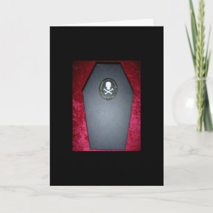 Gothic Coffin Card