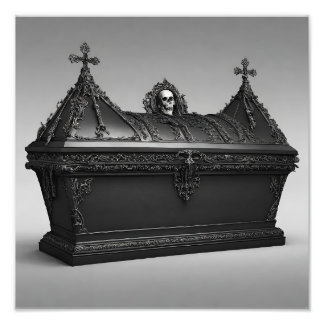 Gothic coffin photo print