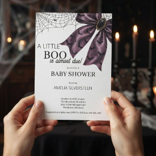 Gothic Coquette A little Boo Baby Shower Invitation