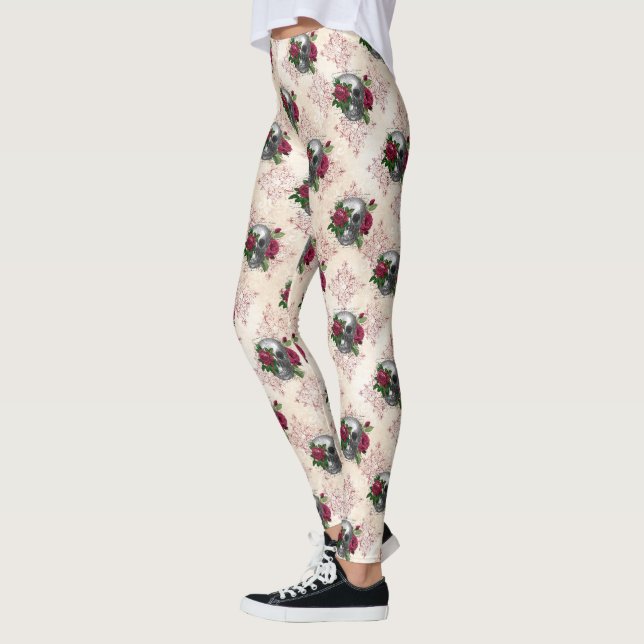 Gothic Countenance Series Design 16  Leggings (Left)