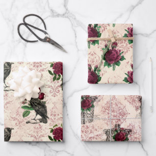 Gothic Countenance Series Design 16   Wrapping Pap Wrapping Paper Sheet