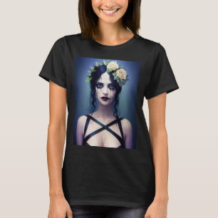 Gothic Cracked Porcelain Beauty T-Shirt