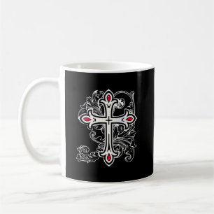 Gothic cross coffee mug