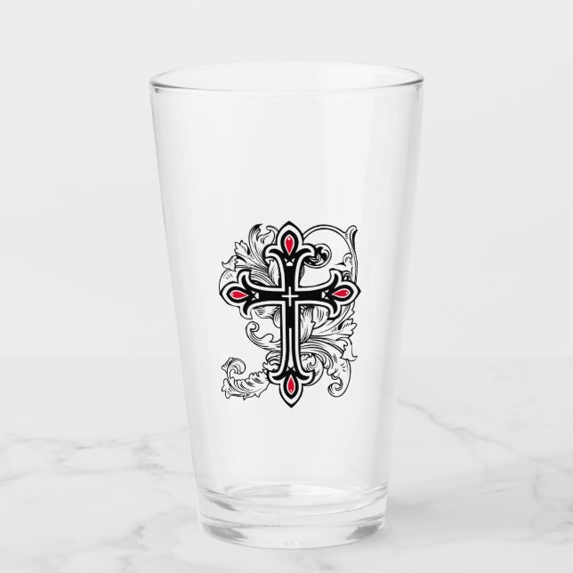 Gothic cross glass (Front)