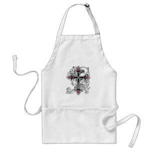 Gothic cross standard apron