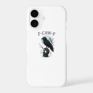 Gothic Crow F Caw F Raven Skull Halloween Graphic