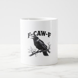 Gothic Crow Humor F-Caw-F Funny Essential Large Coffee Mug