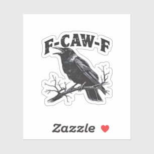 Gothic Crow Humour F-Caw-F Funny Essential