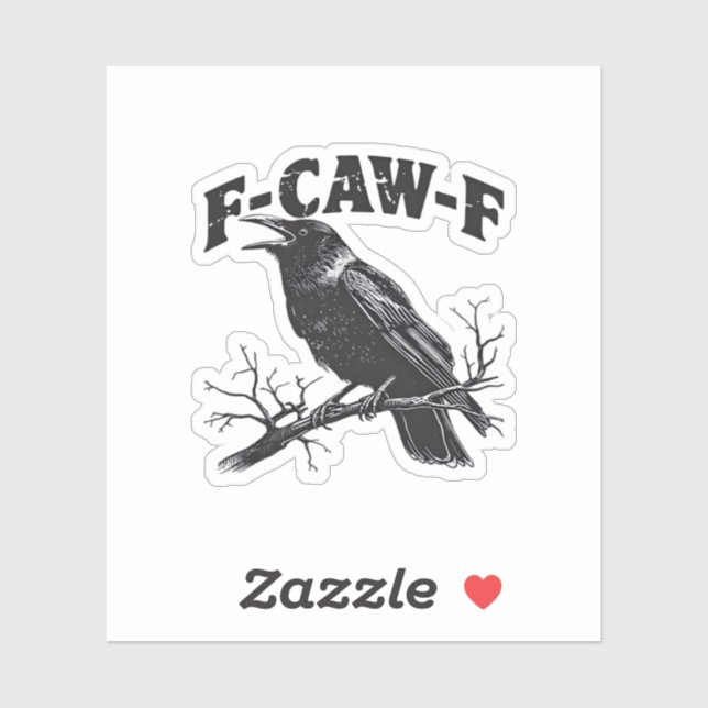 Gothic Crow Humour F-Caw-F Funny Essential (Sheet)