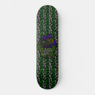 Gothic Crows Skull and Bones Random Skulls Skateboard