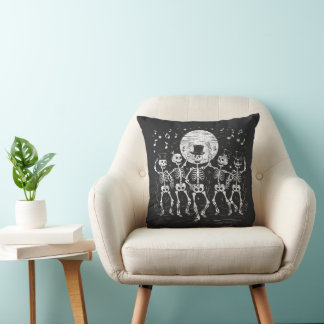 Gothic Dancing Skeleton Gift Collection Cushion