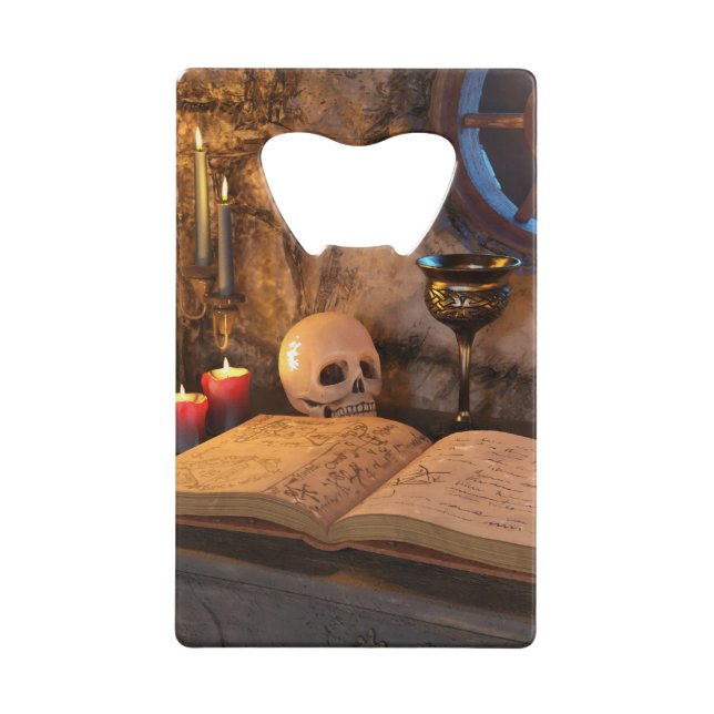 Gothic Dark Academia Candlelit Study Art (Front)