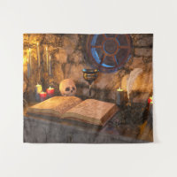Gothic Dark Academia Candlelit Study Art