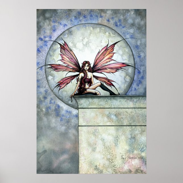 Gothic Dark Fairy Fantasy Poster Print (Front)