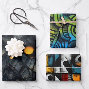 Gothic Dark Feeling Depressing Wrapping Paper Sheet