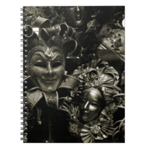 Gothic Dark Masquerade Masks Black Notebook