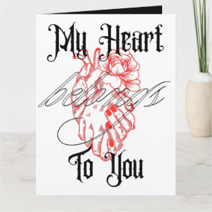 Gothic Dark Romance Photo Valentine's Day Card