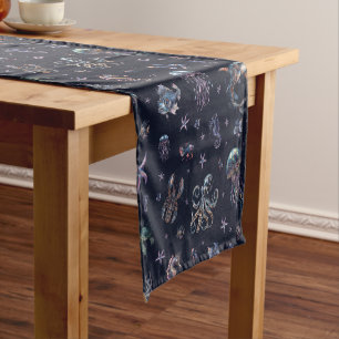 Gothic Dark Underwater World Short Table Runner