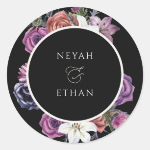 Gothic Dark Wedding Seals Halloween Sticker N100