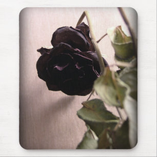 Gothic Dead Rose Mouse Pad