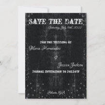 Gothic Decay Save the Dates Invitation