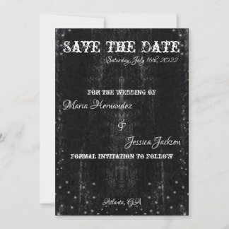 Gothic Decay Save the Dates Invitation