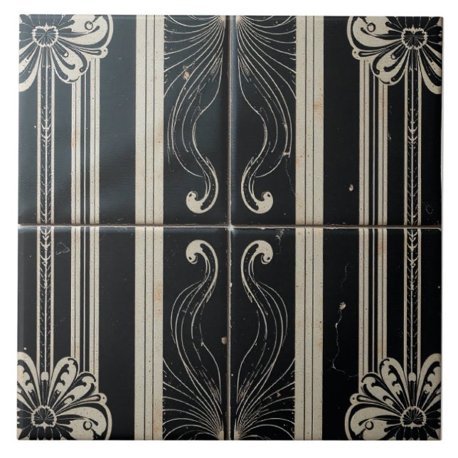 Gothic Deco Ceramic Tile (Front)