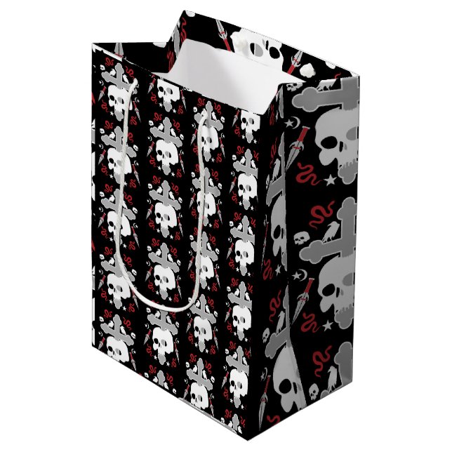 Gothic Decorative Medium Gift Bag (Front Angled)