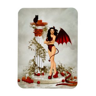 Gothic Devil Girl Temptation Magnet