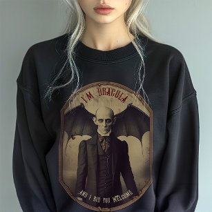 Gothic Dracula Vintage Photo Macabre Aesthetic Sweatshirt
