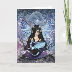 Gothic Dragon Fairy Card Notecard
