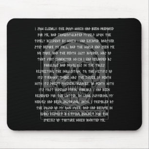 Gothic Edgar Allan E Memento Mori Skull Halloween  Mouse Pad
