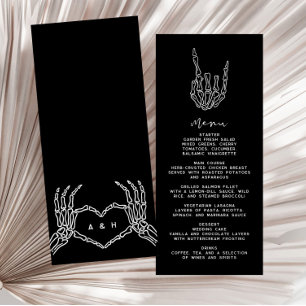 Gothic Edgy Wedding Dinner Menu